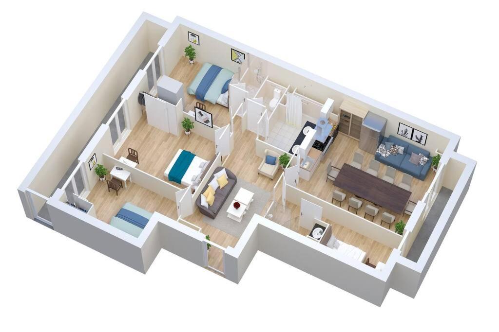 Climatise Gare Stcharles 4 Chambres Grand Balcon / Experience-Immo Marseilles Buitenkant foto