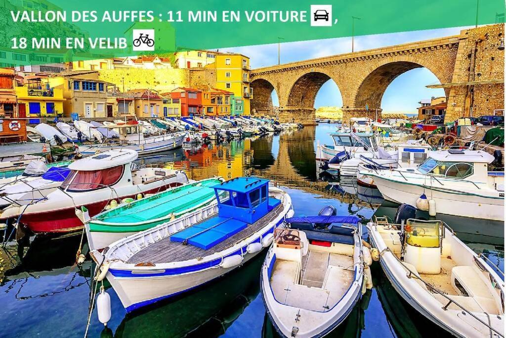 Climatise Gare Stcharles 4 Chambres Grand Balcon / Experience-Immo Marseilles Buitenkant foto