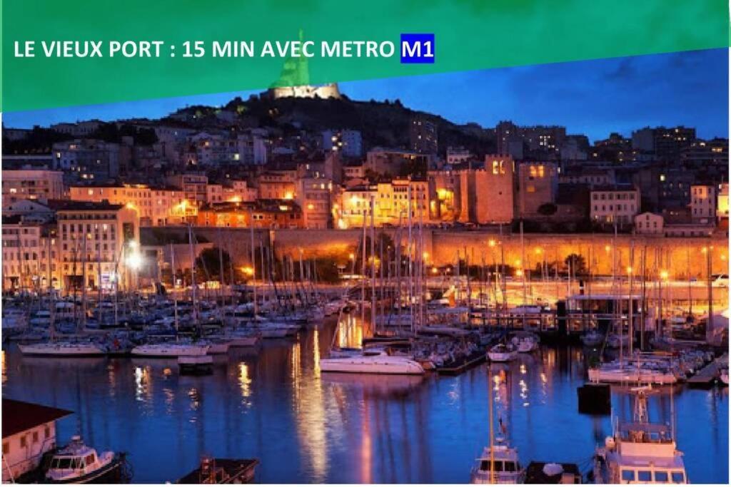 Climatise Gare Stcharles 4 Chambres Grand Balcon / Experience-Immo Marseilles Buitenkant foto