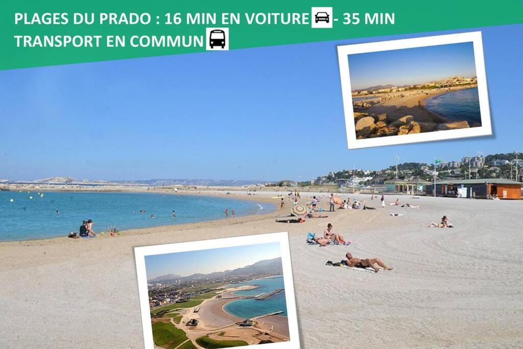 Climatise Gare Stcharles 4 Chambres Grand Balcon / Experience-Immo Marseilles Buitenkant foto
